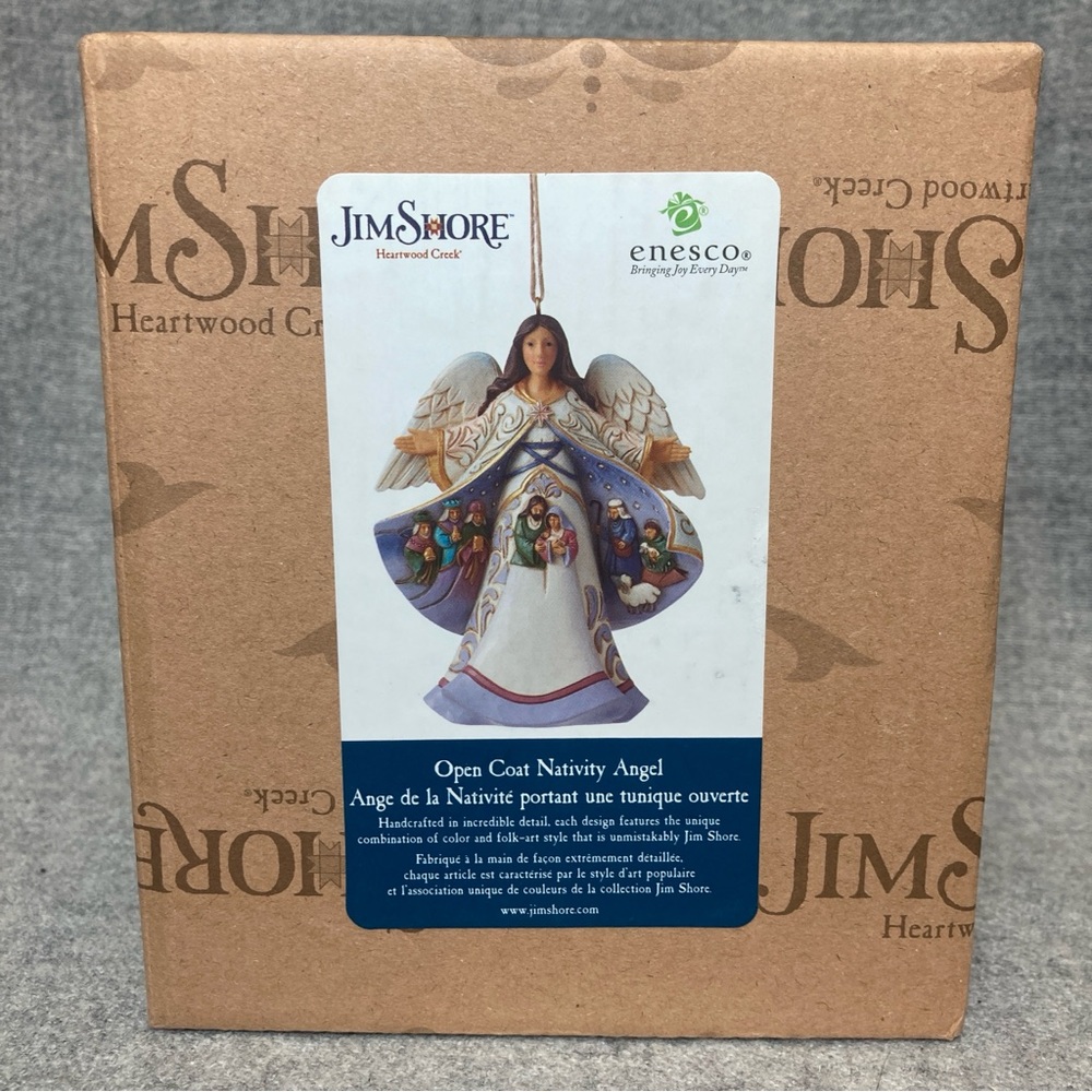 NIB Jim Shore Angel Nativity Scene Coat Ornament 6012980 Brand New 2024 Xmas